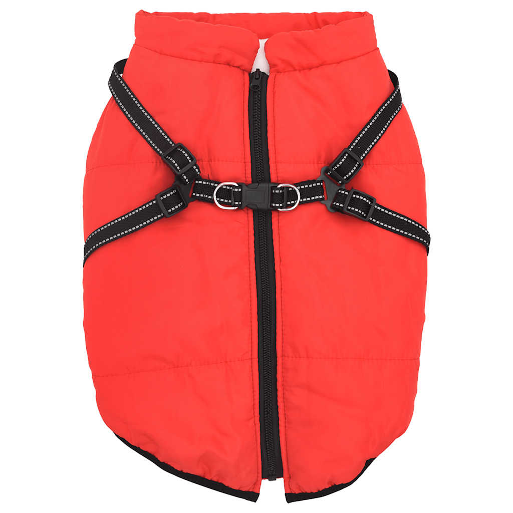 Dog Coat Jacket Vest with Built-In Harness – Waterproof & Reflective