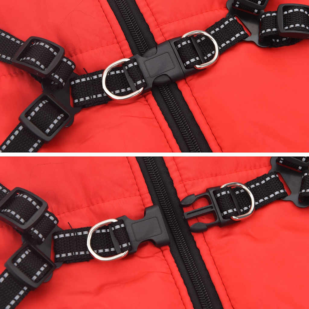 Dog Coat Jacket Vest with Built-In Harness – Waterproof & Reflective