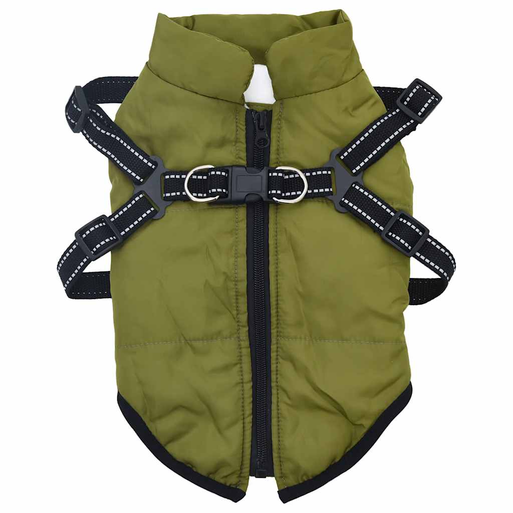 Dog Coat Jacket Vest with Built-In Harness – Waterproof & Reflective