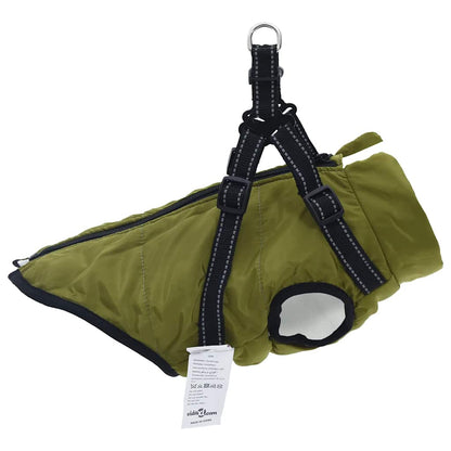 Dog Coat Jacket Vest with Built-In Harness – Waterproof & Reflective