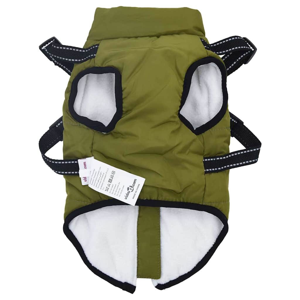 Dog Coat Jacket Vest with Built-In Harness – Waterproof & Reflective