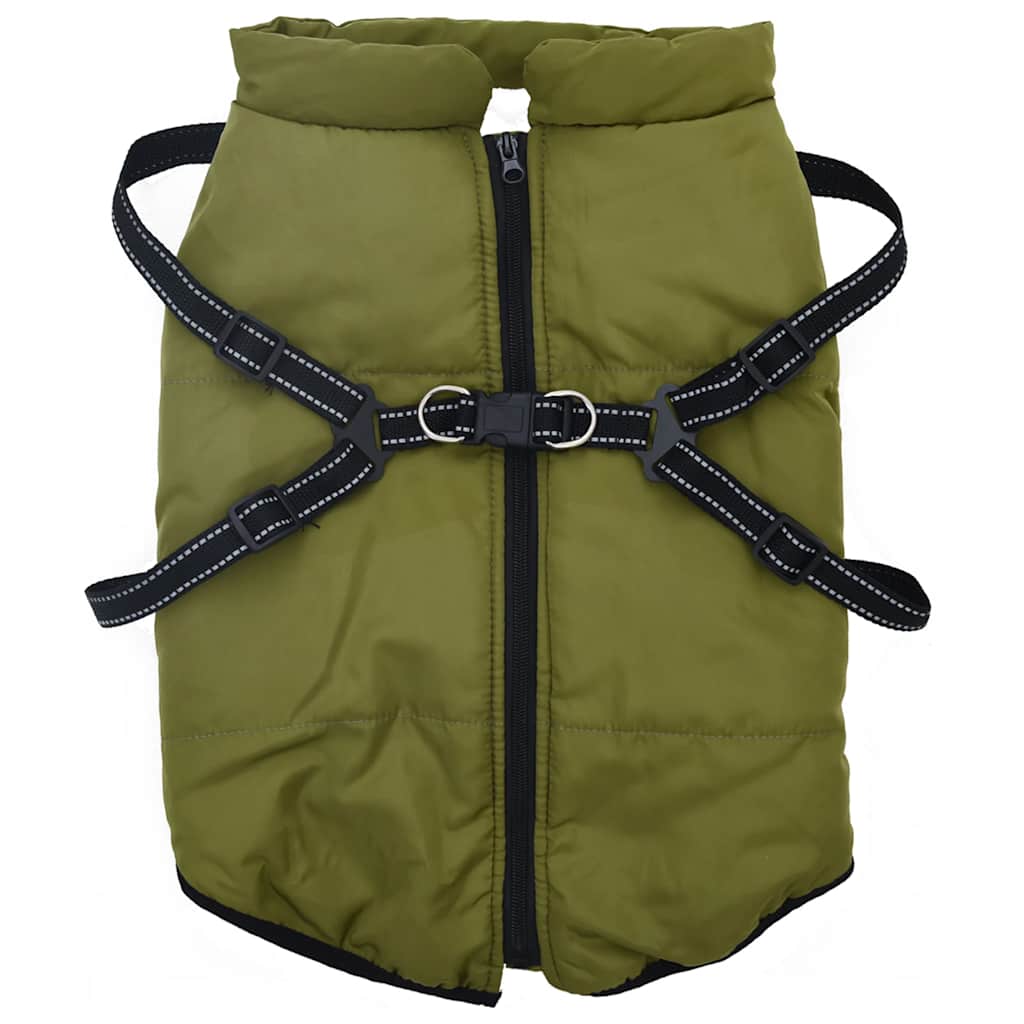 Dog Coat Jacket Vest with Built-In Harness – Waterproof & Reflective