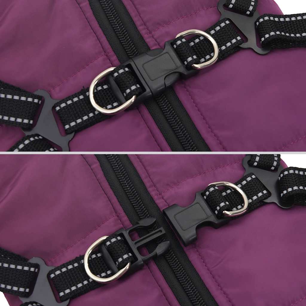 Dog Coat Jacket Vest with Built-In Harness – Waterproof & Reflective