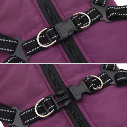 Dog Coat Jacket Vest with Built-In Harness – Waterproof & Reflective