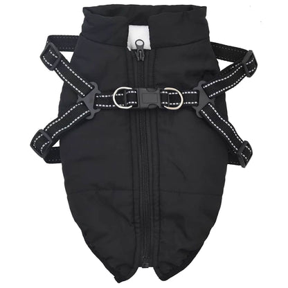 Dog Coat Jacket Vest with Built-In Harness – Waterproof & Reflective