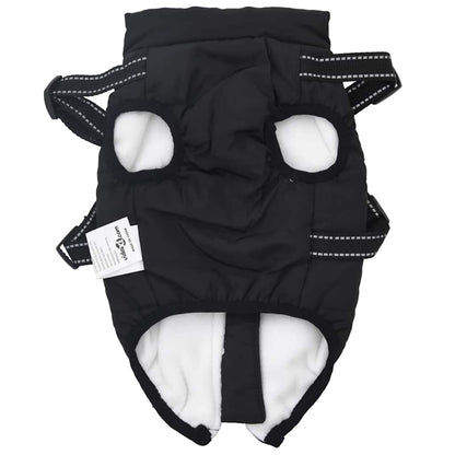 Dog Coat Jacket Vest with Built-In Harness – Waterproof & Reflective