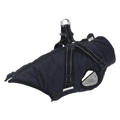 Dog Coat Jacket Vest with Built-In Harness – Waterproof & Reflective