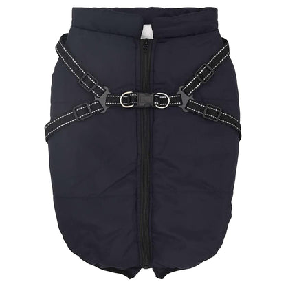 Dog Coat Jacket Vest with Built-In Harness – Waterproof & Reflective