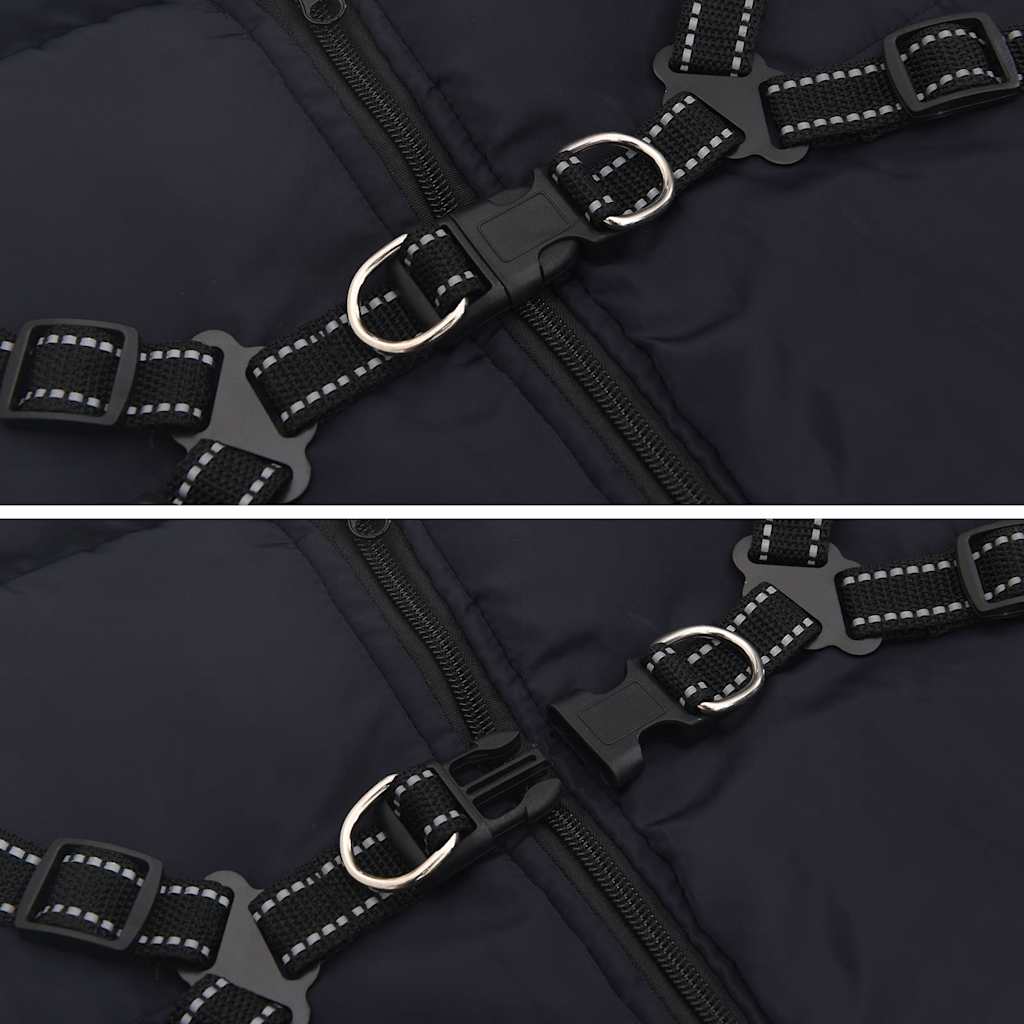 Dog Coat Jacket Vest with Built-In Harness – Waterproof & Reflective