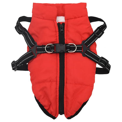 Dog Coat Jacket Vest with Built-In Harness – Waterproof & Reflective