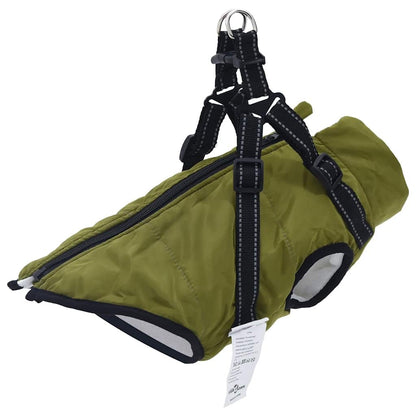 Dog Coat Jacket Vest with Built-In Harness – Waterproof & Reflective