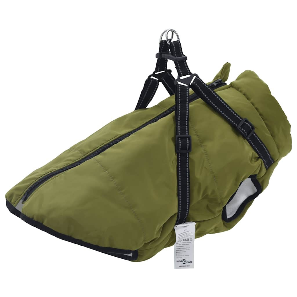 Dog Coat Jacket Vest with Built-In Harness – Waterproof & Reflective
